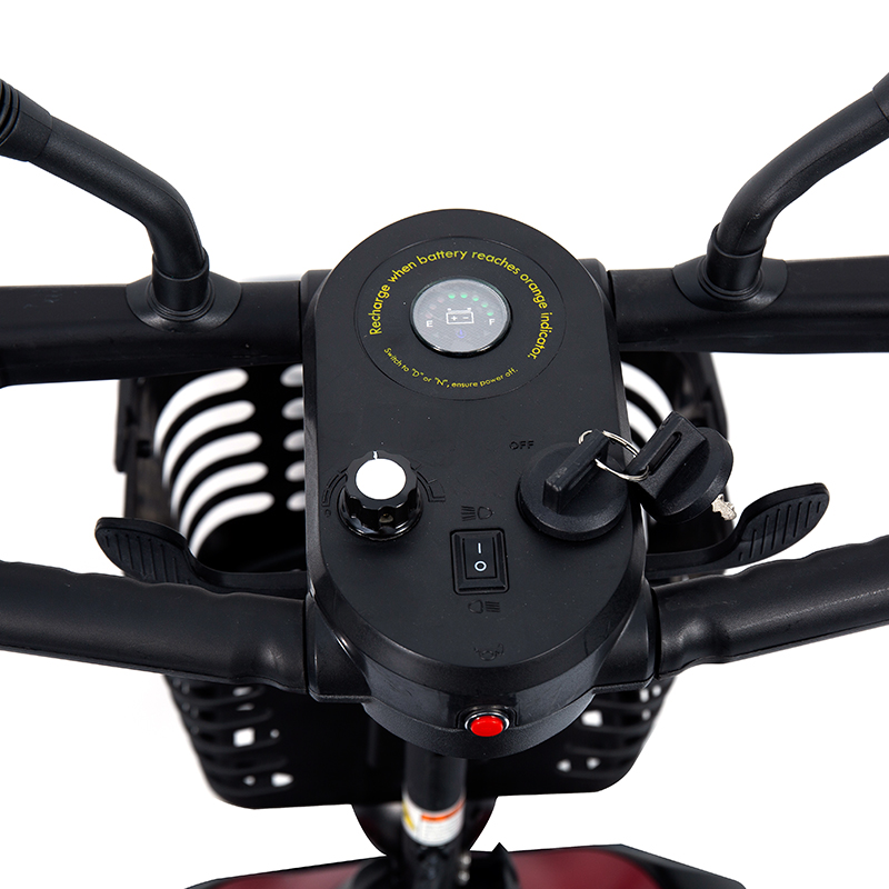 YL-07 Sklopivi pokretni električni romobil s 4 kotača i košarom