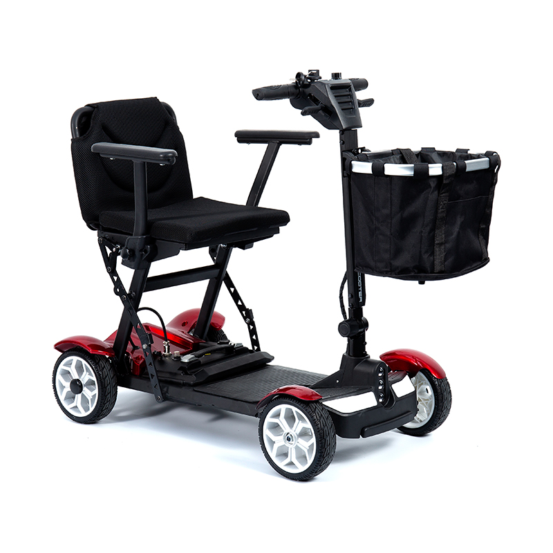 YL-211 Turistički električni romobil na 4 kotača za starije osobe s LED prednjim svjetlom, košarom